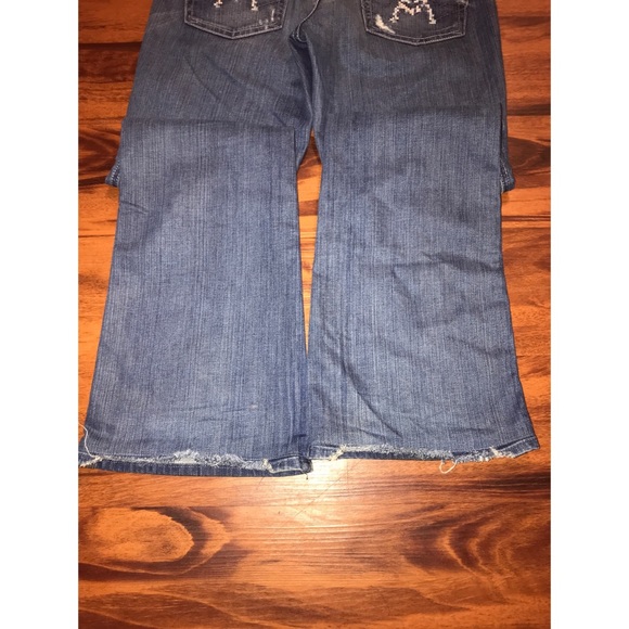 7 For All Mankind Ladies distressed Jeans - Picture 4 of 7